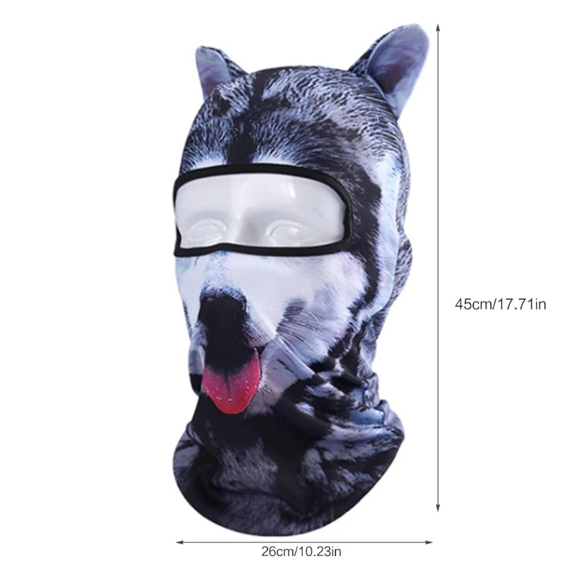 Full Face Balaclava With Realistic Animal Faces