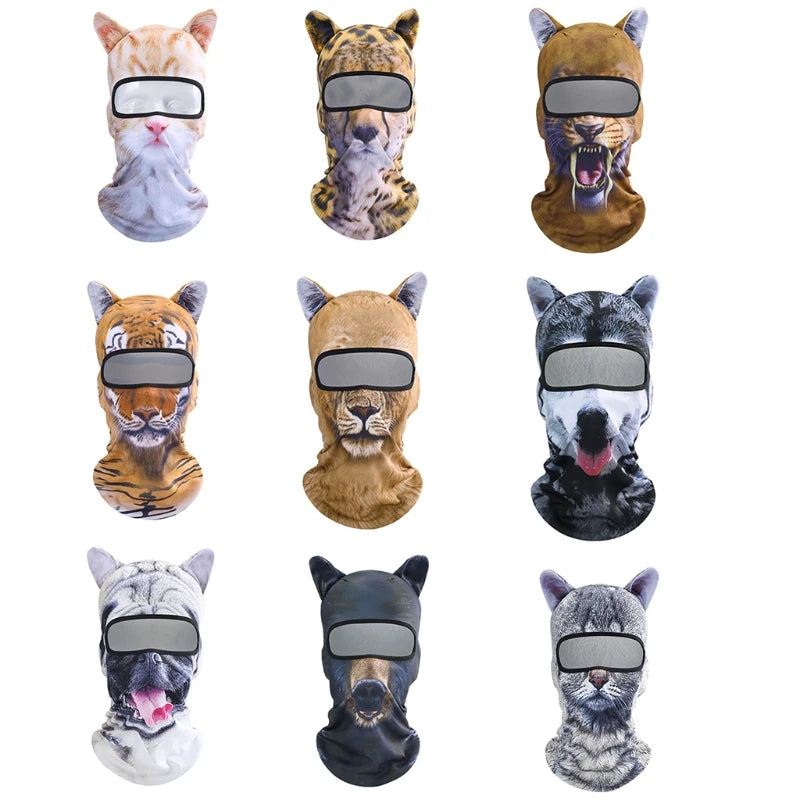 Full Face Balaclava With Realistic Animal Faces