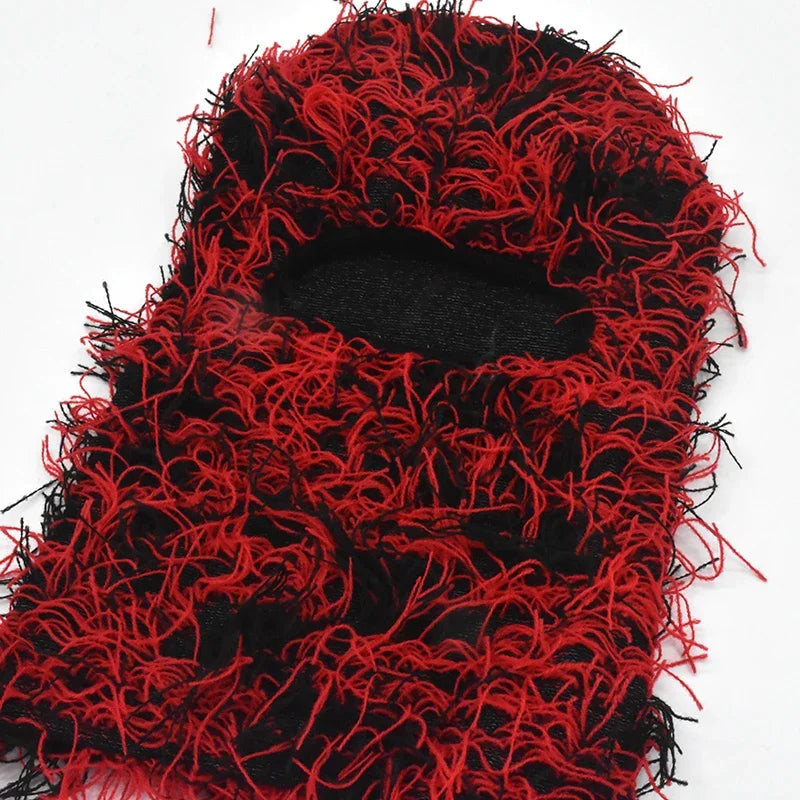 Full Face Balaclava With Fuzzy Texture